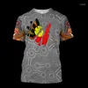 Herren-T-Shirts, 3D-Schildkröten-T-Shirt, Aboriginal Indigenous Lizards And The Sun, T-Shirts, Sommer, Unisex, für Herren, kurzärmelig, lässig, O-Ausschnitt