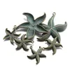 Charms Antique Greek Bronze Verdigris Patina Brass Starfish Pendants For Diy Jewelry Finding Making Accessories Wholesale Bk Dhvqn