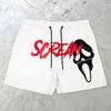 Herrshorts Screan Ghost Y2K Gym Shorts 3D Print basket Shorts Snabbt torr simning andningsstråden utomhussportshorts T230209