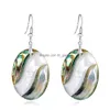 Dangle Lustre En Gros Abalone Shell Pendentif Boucles D'oreilles Unique Creative Fashion Party Vie Quotidienne Charme Décorations Ornement Dhole