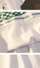 Koszulka damska Zielona biała amerykańska baseball z nadrukiem krótkie rękawowe T-shirty Mężczyźni i Summer 2022 Okoła szyi