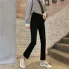 Jeans femme N3056 taille haute bord brut pantalon mince tendance décontracté tissage neuvième 230209