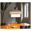 Pendant Lamps Japanese Simple Art Fabric Led E27 Restaurant Modern Suspension Luminaire Living Room Decoration Bedroom Study Drop De Dhpbq