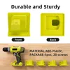 Utensili manuali 5 confezioni Supporto per trapano adatto per Ryobi 18V Tool Dock Hanger con 20 viti