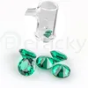 2 styles Diamond Insert 6mm 10mm Sapphire/Green Emerald Shaped For Terp Slurper Quartz Banger Glass Pipes