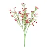 Fleurs décoratives 5 têtes artificielles souffle de bébé fleur gypsophile fausse plante en silicone pour la décoration de fête de mariage à la maison intérieure