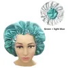 Beanies Beanie/Skull Caps Muslim Women Night Sleep Cap Satin Elastic Bonnet Hat For Hair Care Head Cover Adjust Loss