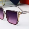 Designer zonnebril voor herenvrouw Optioneel unisex brillen roze zonnebril zwart frame 7 kleurenmerk bril gepolariseerd UV400 met doos
