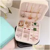 Sieradendozen 2022 Organizer Display Travel Pujewelry Case Portable Box Storage Earring Holder Gift Drop Delivery Smtdw Packaging Dh30G