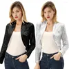 Women's Jackets Women Coats Sequined Bolero Shrug Long Sleeve Open Front Sparking Sequins Fashion Vintage Slim Solid Autumn Lady Tops Female