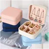 Jewelry Boxes 2022 Organizer Display Travel Pujewelry Case Portable Box Storage Earring Holder Gift Drop Delivery Smtdw Packaging Dh30G