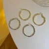 Hoop Earrings Lovelink Simple Gold Silver Color Geometric Large Circle For Women Retro Round Earring Fashion Jewelry Accessories