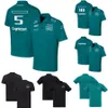 2022 Formule 1 Polo de l'équipe T-shirts F1 T-shirt Fans de course Maillot décontracté Pilote à manches courtes Sports d'été T-shirt respirant