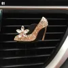 Interiördekorationer Decor Diamond Purse Air Freshener Auto Outlet Parfym Clip Scent Diffuser Bling Crystal Car Accessories Women Girls 0209