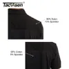 Men S Polos Tacvasen med 2 blixtlåsfickor Taktisk militär kortärmad polo -skjortor Casual Team Work Golf Tops Man Clothing 230208