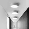 Modern Acry Alloy Round LED ceiling light Remote Control Black White Ceiling Lights Simple Decoration fixtures For living room 0209