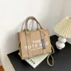 2023 Purses Clearance Outlet Online Sale Stylized Medium Letter Printing Scrub Korean Women's Shoulder Fashion Oblique Straddle Tote Bag