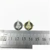 Charms eruifa 10st 15mm m￤ssing halsband ￶rh￤nge armband smycken diy handgjorda 2 f￤rger guld och sier drop leverans 202 dhvyj