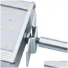 Lampione stradale solare 48Led Sensore di movimento radar a microonde 800Lm Lampada da parete per esterni impermeabile Illuminazione spot di sicurezza Drop Delivery Light Dh2Mc