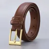 Riemen riem voor vrouwen casual koeienhuid echt lederen luxe beroemd merk hoogwaardige designer riem vaste kleur pin buckle riem lb2307 g230207