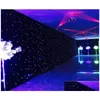 LED -effekter Starry Sky Sn Wedding Effect Celebration Tyg Stage Live Broadcast Bakgrundslampa Drop Delivery Lights Lighting Dhyn7