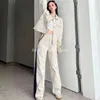 Women's Two Piece Pants trousers sports underwear hot fashion suit short jacket street sportswear tiger jogging top 7KRY