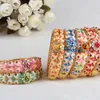 Bracciale rigido Cloisonne Moda femminile Retro Edizione Han Scava fuori ampi regali di gioielli placcati in oro smaltato