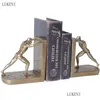 Arts And Crafts Nordic Simple Creative Study Living Room Wine Cabinet Decoration Ornaments Sports People Bookends Rely On Books 2104 Dhlid