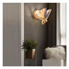 Lampy ścienne lampa motyla nordyc nowoczesne minimalistyczne luksusowe schody nocne sypialnia w tle korytarz dekoracja dekoracja upuść dh9cj