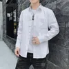 メンズカジュアルシャツ春秋のメンズロングスリーブシャツ若い韓国語バージョンスリムコットンファッションインチ