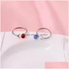 Pierścień Solitaire spersonalizowane koreańskie wersja 36 mieszane kryształowe pierścionki Modne regulowane otwór z cyrkonowymi koralikami dostawa 202 dhvoi