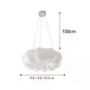 Ceiling Nordic Cloud Pendant White Hanging Lamp for Bedroom Kid Lights E27 Indoor Dinning Living Room Lighting 0209