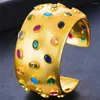 KellyBola – ensemble de boucles d'oreilles et collier de luxe, Vintage, cylindre doré, bracelet, bague, bijoux pour femmes, mariage, fête Superstar