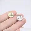 Charms Eruifa 20 Pz 12 Mm In Lega di Zinco Stella Luna Moneta Commerci All'ingrosso Collana Orecchino Braccialetto Gioielli Fai Da Te Fatti A Mano 2 Colorcharms Dro Dhi7V