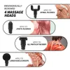 LCD Display Therapy Back Neck Deep Tissue Muscle Relax Massager Recovery Pain Relief Percussion Handhållen Fascial Gun 0209