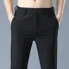 Мужские брюки Мужские карманы устойчивы к устойчивости к рабочей одежде с твердым цветом повседневные длинные брюки ежедневная одежда