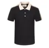 Men Polos Designer Fashion Top Business Clothing Polo Hugo Logo Defroeded Twiber Details Shirt Sleeve Polo Shirt Tee