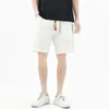 Shorts pour hommes MrGB coton lin hommes Style chinois cordon de serrage couleur unie pantalons courts été jambe droite décontracté genou longueur pantalon