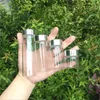 Storage Bottles 24Pcs 20ml 50ml 65ml 90ml Clear Glass Container Have Screw Plastic Lid With Silver Tangent Simple Cute Reusable Craft Vials