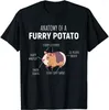 T-shirts pour hommes Anatomie d'une pomme de terre à fourrure cadeau d'amant de cochon d'Inde T-shirt pour coton T-shirt col rond manches courtes vêtements de grande taille