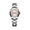 Classic 28mm Pink Women's Watches Automatic Mechanical Stainless Steel Strap Fashion Ladies Watch Roman Numeral Clock Gift2690