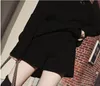 Women's Two Piece Pants 2pcs/set Women Knitted Sweaters High Neck Long Sleeve Loose Crop Top Waist Shorts Casual Autumn Winter Outfits