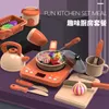 Kitchens Play Food Children Toys Simulation Utensils Cookware Pot Pan Kids Pretend Set For Girls Doll 230208