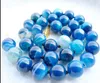 Łańcuchy Art 10 mm Deco Blue Bead Naszyjnik 18 „36”