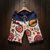 Men's Shorts 2022 Summer New Men's Bermuda Shorts Loose Straight Floral Hawaiian Casual Linen Short Pants Male Brand T230209