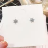 Stud Earrings Aesthetic Christmas Cute Elk Blue Snowflake Korean Fashion Festival Accessories Jewelry Gift For Women 2023 Luxury