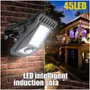 Solar Wall Lights Garden Light Clip Type Lampor Outdoor Road Motion Sensor Vattent￤t belysning f￶r hush￥llens tr￤dg￥rdsdekoration DRO DH8JA