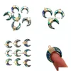 Charms de colar de casca de abalone pingente de lua em forma de bracelete diy requintado jóias femininas adequadas para festescarms gota dhgmw