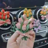 Interieurdecoraties auto parfum aromatherapie roze tulpen auto airconditioning outlet decoraties steen geschenk licht geur 0209