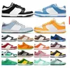 2023 Nero Bianco Panda Scarpe casual Uomo Donna Sneakers UNC Vintage Green University Blue Coast Photon Dust Outdoor Mens Trainer 36-44